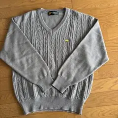 Golden Bear グレー Vネック セーター M