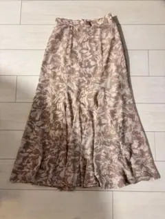 SNIDEL フラワープリント フレアスカート