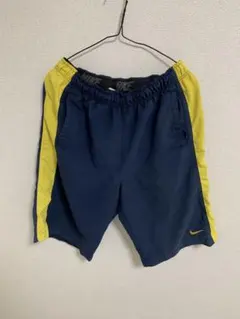 NIKE ショートパンツ ネイビー イエロー メンズ　Lサイズのサムネイル