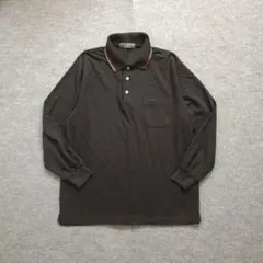 長袖 ポロシャツ 黒 レッドライン グランパコア クラシック ゴルフ y2k