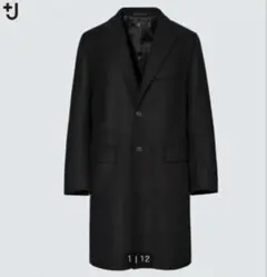 ユニクロ+J ウールブレンドチェスターコート　Ｍ