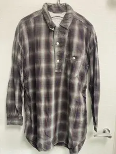 【DMG】ドミンゴ チェック柄 長袖プルオーバーシャツ