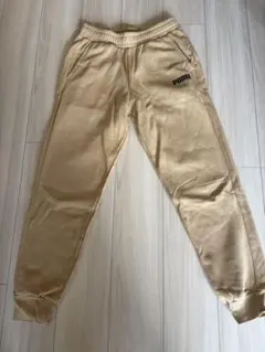 新品　プーマ　PUMA ベージュ ジョガーパンツM 裏起毛