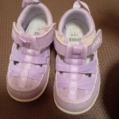 イフミー 16.0cm 水陸両用 ウォーターシューズ うすむらさき ラメ