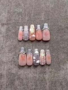 格安！春ネイル　ゆめかわ　ちゅるん　平成女児　地雷