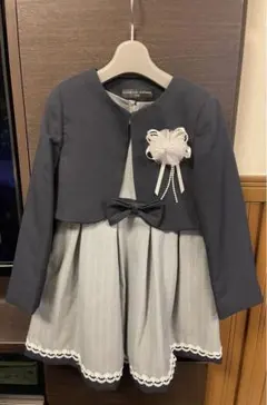 ブランド服　ヒロミチナカノ　ネイビー ジャケット ドレスセット115cm