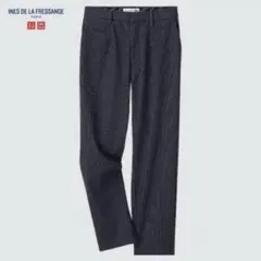 ※最終価格【ユニクロ×イネス】コットンテーパードパンツ（ストライプ）