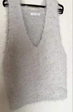 AMERICAN HOLIC グレー Vネック ニットベスト