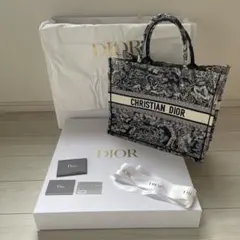 【極美品】Dior Book Tote ラージ トワル ドゥ ジュイ