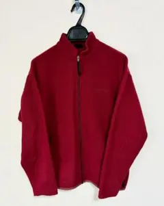 m901◆montbell◆赤◆ジップアップフリースジャケット◆Mサイズ