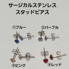 サージカルステンレス スタッドピアス 2ペアセット❣️