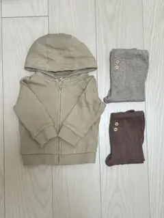 H&M パーカーレギンス 3点セット 3-6M