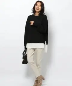 バンヤードストーム　ウエストコード付きテーパードパンツ