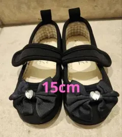 入園式 子供用フォーマルシューズ ブラックリボン付き フォーマルシューズ