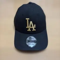 NEW ERA LA ドジャース キャップ ブラック ゴールド
