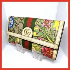 GUCCI グッチ 2つ折り長財布 523153 GGフローラル - メルカリ