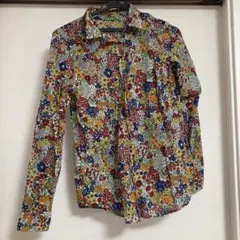 花柄 長袖シャツ　透け感ありのサムネイル