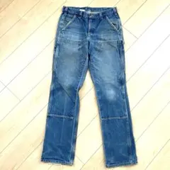 R*様 カーハート ダブルニー デニム ペインター ワークパンツ 古着 ダメージ