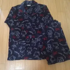 Hello Kitty パジャマセット ネイビー　キティちゃん　ルームウェア