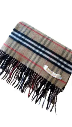 【美品】バーバリー BURBERRY カシミヤ マフラー ノバチェック