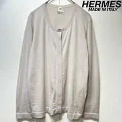 希少 HERMES ゴルチエ期 カシミヤ100% デザイン ニット カーディガンのサムネイル