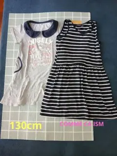 女の子　カジュアル　チュニック　ワンピース 2枚セット　まとめ売り