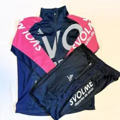 SVOLME フルジップジャージセット ネイビー/ピンク　美品　XL