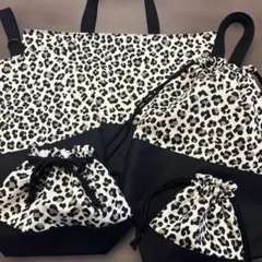 ポニョ様専用ページ 入園入学グッズ 豹柄 ハンドメイド