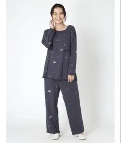 ジェラートピケ 夜空柄 マタニティルームウェア パンツのみ