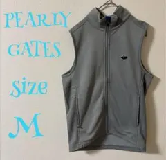 ○★新品未使用　PGG PEARLY GATES　ベスト　5　グレー系 PEARLY GATES パーリーゲイツ ニットベスト グレー系 5 ゴルフウェア