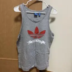 adidas タンクトップ グレー Sサイズ