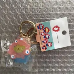 サンリオミャクミャク　クリアカラーキーホルダー　ポムポムプリン