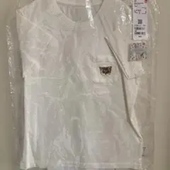 PAUL & JOE 猫刺繍 Tシャツ 120cm オフホワイト　ユニクロ