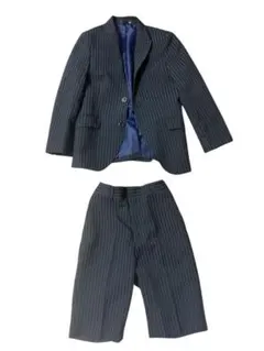 タキヒョー 男の子フォーマルスーツセットアップ＋ネクタイの3点セット ストライプ