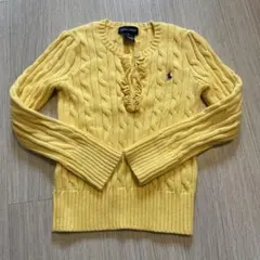 キッズ　RALPH LAUREN イエローニット