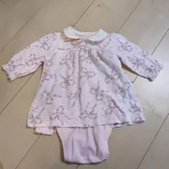 Combi mini 花柄ロンパース・カバーオール ピンク70〜80