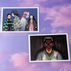 鬼滅の刃 兄弟の絆 浅草編 予告場面写 ブロマイド 冨岡義勇 錆兎 鱗滝 炭治郎