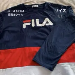 FILA 長袖Tシャツ ネイビー/赤/白