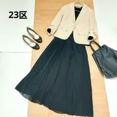 ☆新品未使用タグ付☆ 23区 ソフトタフタドレス 34 junkoさま売約済み