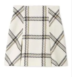 SNIDEL ロービングチェックミニスカート