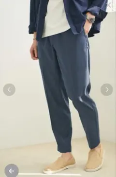 グリーンレーベルリラクシング　オルマイイージーパンツ　ネイビー　S