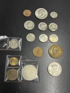 海外硬貨 マカオ アメリカ ケニア パタカ アボス セント シリングのサムネイル