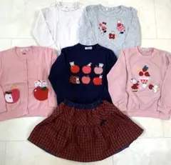 ファミリア トレーナー　カーディガン　スカート　120 ロンt