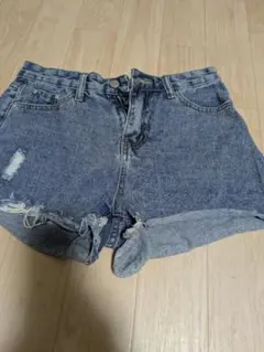 ANAP デニムショートパンツ ダメージ加工　М