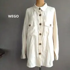WEGOウィゴー リネンブレンド ビッグポケット オーバーシャツ Fサイズのサムネイル