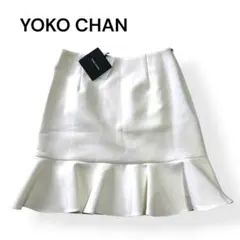 タグ付★ヨーコチャン YOKO CHAN ヘムフレアスカート 膝丈 ストレッチのサムネイル