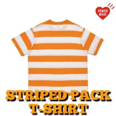 HUMAN MADE STRIPED PACK T-SHIRT ORANGE