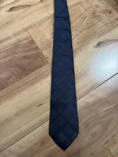 BURBERRY BLACK LABEL ネクタイ ネイビー チェック柄