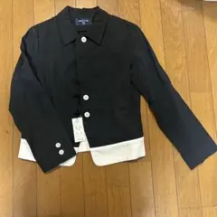 タグつきCOMME CA DU MODE ブラックショートジャケット 140Aのサムネイル