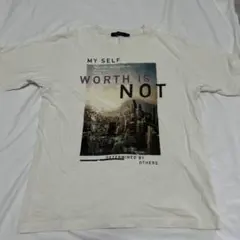 RAGEBLUEアイボリー グラフィック Tシャツ